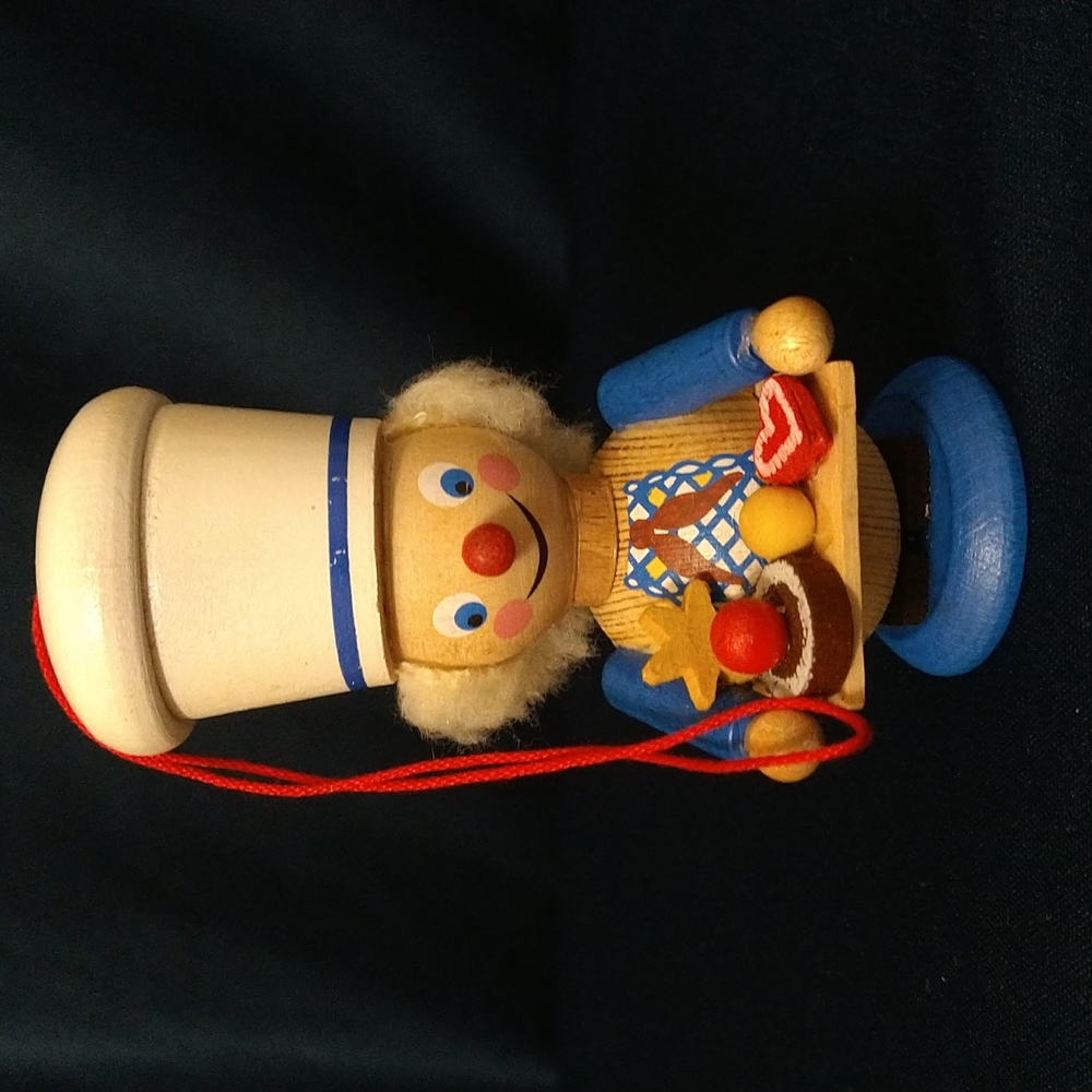 Vintage Steinbach Baker Wood Christmas Ornament